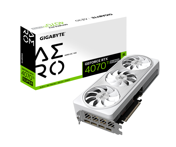 כרטיס מסך Gigabyte GeForce RTX 4070 Ti SUPER AERO OC 16GB